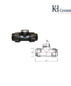 Phụ kiện HDPE Tê 90° ren trong Tees 90° Femade thread