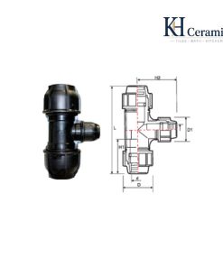 Phụ kiện HDPE – Tê 90° chuyển bậc / Tees 90° Reduced