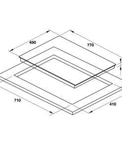 Alternative view of Bếp từ kết hợp điện 3 vùng nấu Hafele HC-M773D
