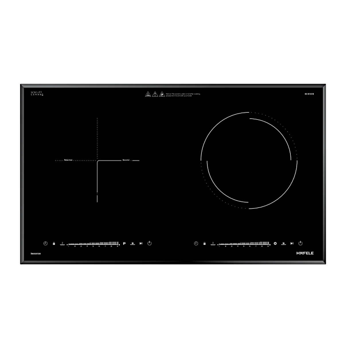 Bếp điện từ kết hợp 2 vùng nấu Hafele HC-H7321B - Ảnh 2