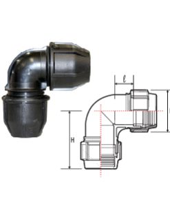 Phụ kiện HDPE – Cút góc 90° / Elbow Coupling 90°