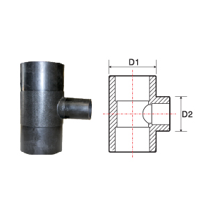 Phụ kiện HDPE – Tê thu 90° / Tees 90° reduced