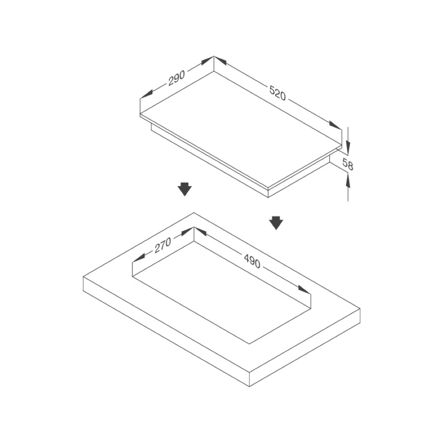 Bếp từ domino 1 vùng nấu 30cm EcoKitchen - Ảnh 3