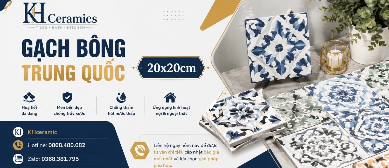 Gạch bông Trung Quốc 20x20cm FG2294