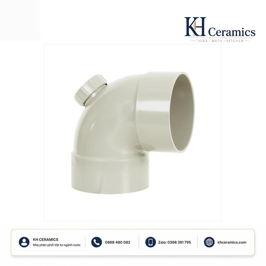 Nối góc thăm 88° uPVC ISO 3633