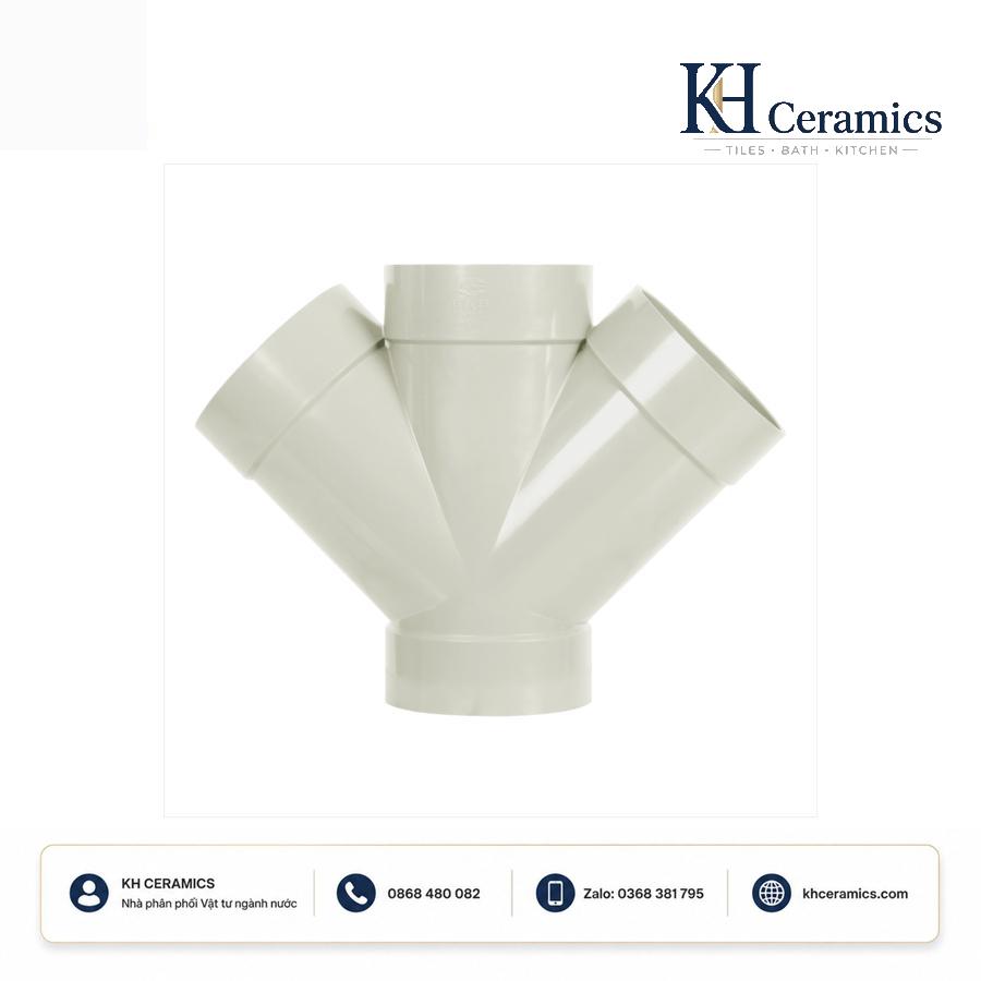 Tứ chạc 45° uPVC ISO 3633