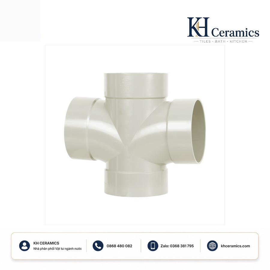 Tứ chạc cong 88° uPVC ISO 3633