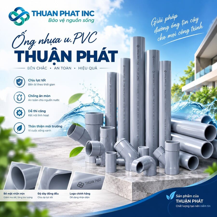 Ống u.PVC Nong Trơn Thuận Phát