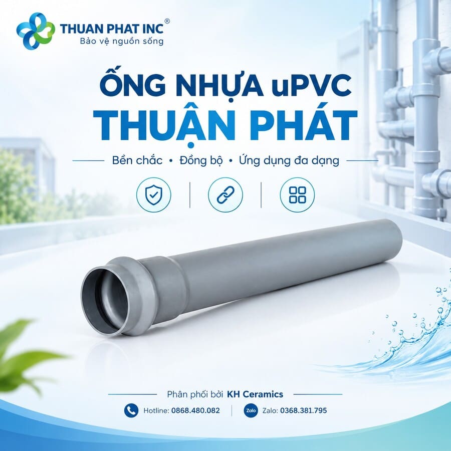 Ống u.PVC nong gioăng Thuận Phát