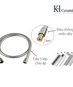 Dây xịt vệ sinh 05 lớp PVC chịu áp chống xoắn DN.01