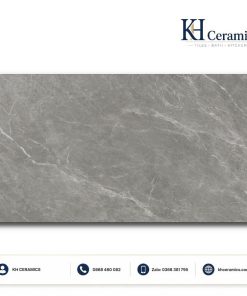 Gạch Pietra Toscana 60x120cm màu đen Bóng