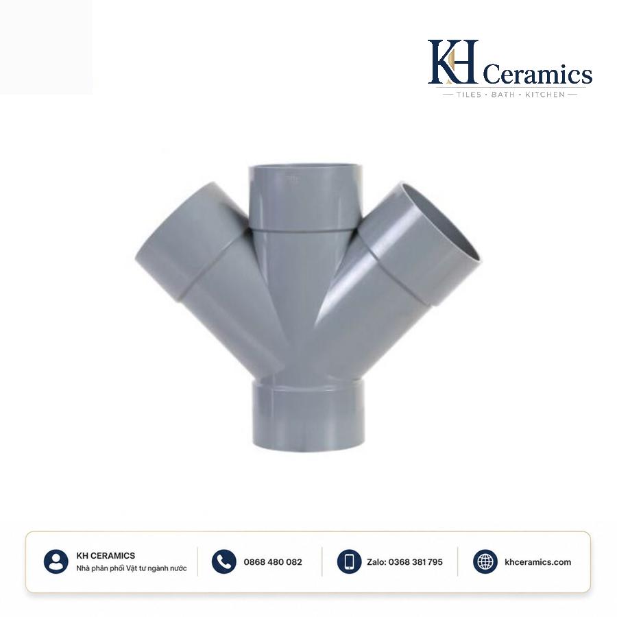 Tứ chạc 45° uPVC ISO