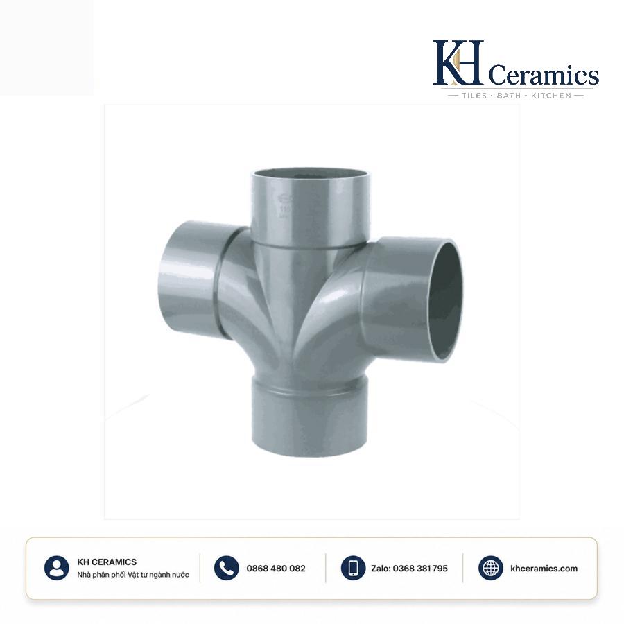 Tứ chạc cong 88° uPVC ISO